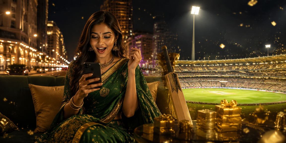 Bangalore MG Road with cricket scene representing online betting